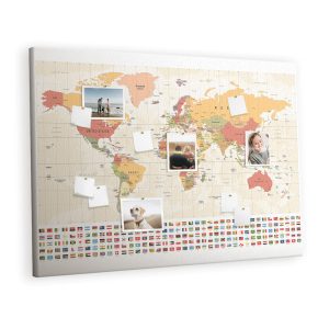 Tablica korkowa 120×80 cm do biura + pinezki Planer 428351