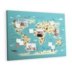 Tablica korkowa 120×80 cm do kuchni + pinezki Organizer 407199