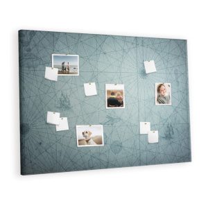 Tablica korkowa 120×80 cm do kuchni + pinezki Vintage Mapa 357223