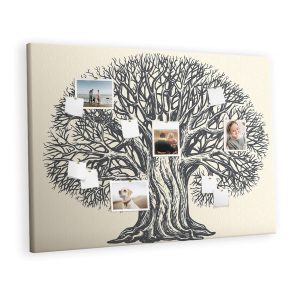 Tablica korkowa 120×80 cm do przedpokoju + pinezki Drzewo 383896