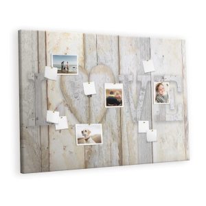 Tablica korkowa 120×80 cm do przedpokoju + pinezki Miłość 428289