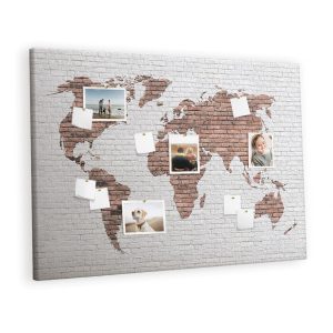 Tablica korkowa 120×80 cm do salonu + pinezki Mapa 372579 Tablica korkowa 120×80 cm do salonu + pinezki Mapa 372579