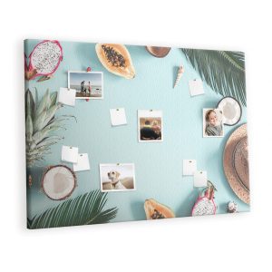 Tablica korkowa 120×80 cm do salonu + pinezki Organizer 428375