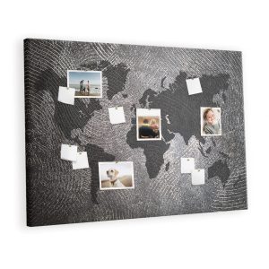 Tablica korkowa 120×80 cm do salonu + pinezki Planer 372553