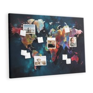 Tablica korkowa 120×80 cm do sypialni + pinezki Mapa 356126 Tablica korkowa 120×80 cm do sypialni + pinezki Mapa 356126
