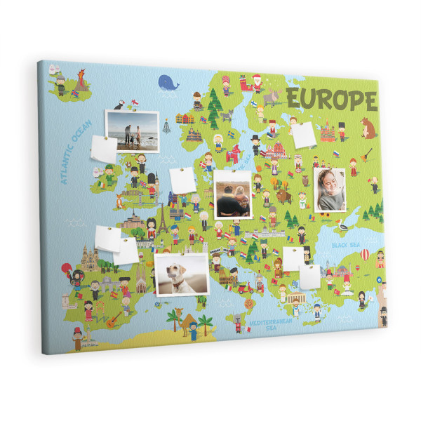 Tablica korkowa 120x80 cm do szkoły + pinezki Organizer 407161