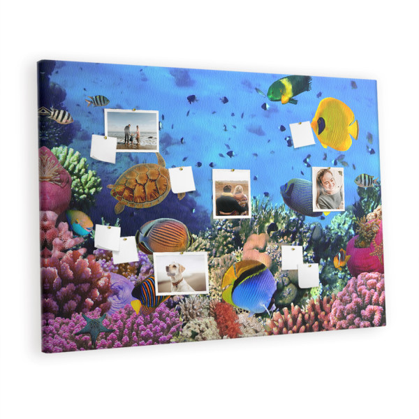 Tablica korkowa 120x80 cm notatki do sypialni + pinezki 428352