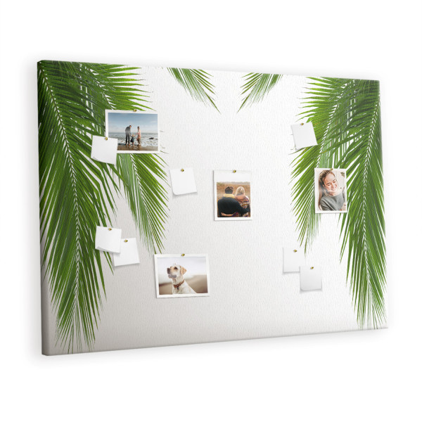 Tablica korkowa 120x80 cm organizer + pinezki Liście 350846