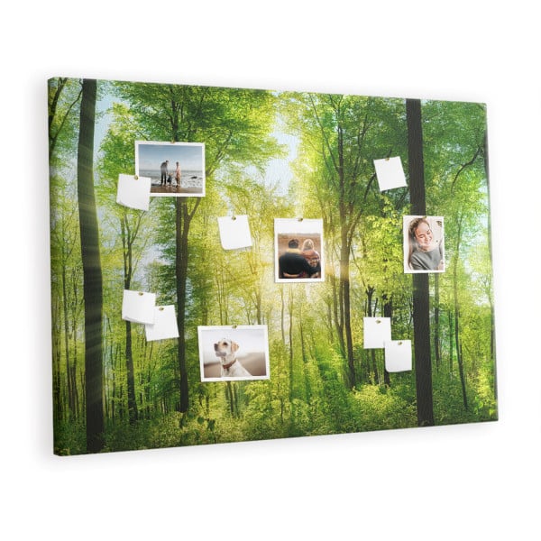 Tablica korkowa 120x80 cm organizer + pinezki Natura las 395502