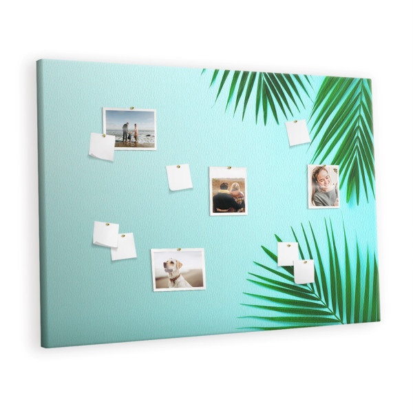 Tablica korkowa 120x80 cm organizer + pinezki Ramka z palm 428456