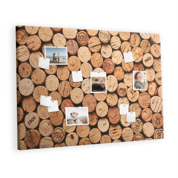 Tablica korkowa 140x100 cm dekoracyjna + pinezki Organizer 397443
