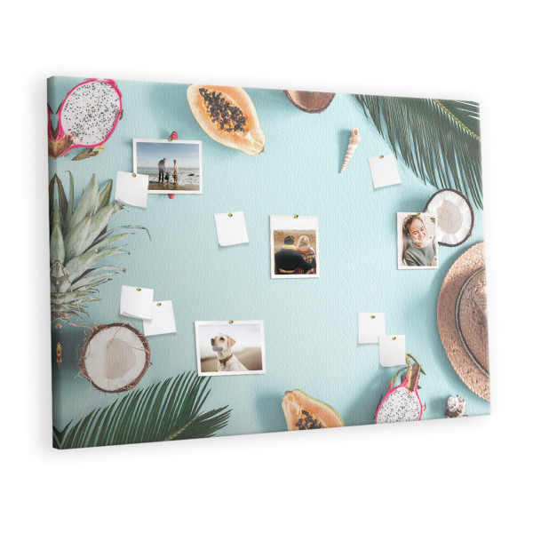 Tablica korkowa 140x100 cm do salonu + pinezki Organizer 428507