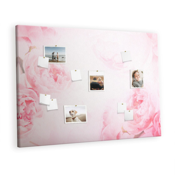Tablica korkowa 140x100 cm organizer + pinezki Kwiaty 346600