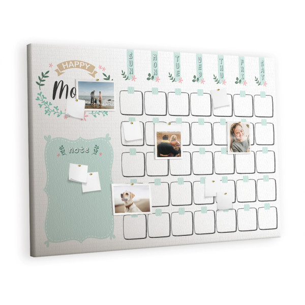 Tablica korkowa 140x100 cm organizer + pinezki Planer 528264