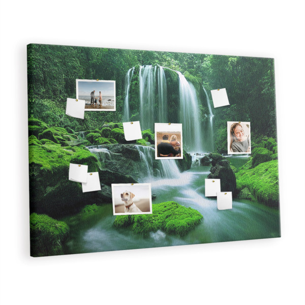Tablica korkowa 140x100 cm organizer + pinezki Wodospad 428509