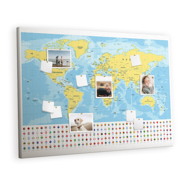 Tablica korkowa 140x100 cm planer + pinezki Organizer 407090