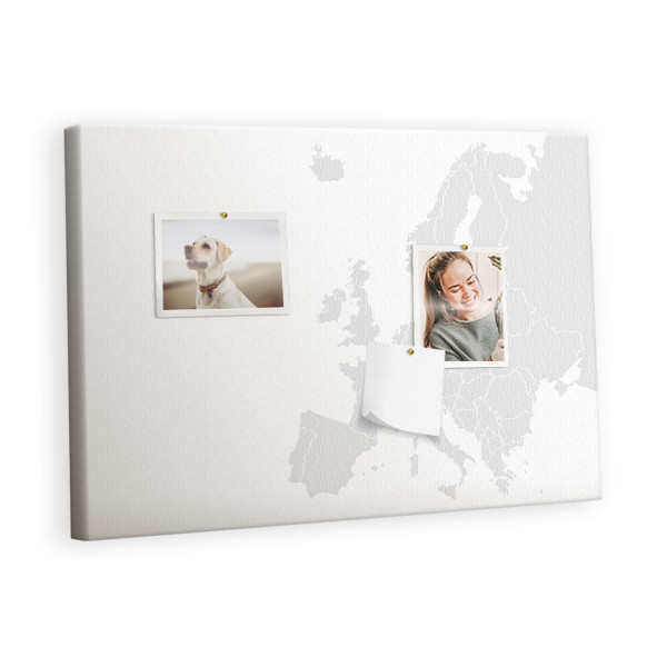 Tablica korkowa 60x40 cm dekoracyjna + pinezki Europa 407328