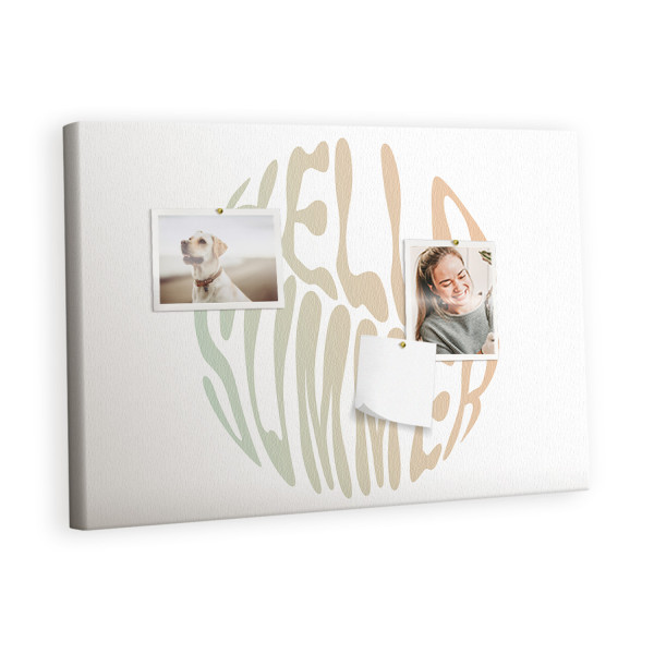 Tablica korkowa 60x40 cm dekoracyjna + pinezki Witaj lato 430976