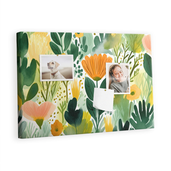 Tablica korkowa 60x40 cm dla dzieci + pinezki Akwarela 346648