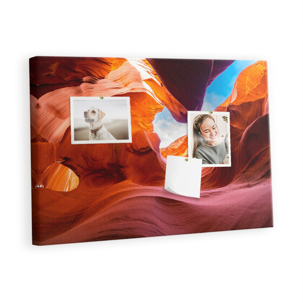 Tablica korkowa 60x40 cm dla dzieci + pinezki Kanion 428799