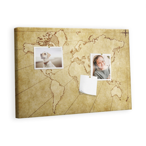 Tablica korkowa 60x40 cm dla dzieci + pinezki Organizer 372848