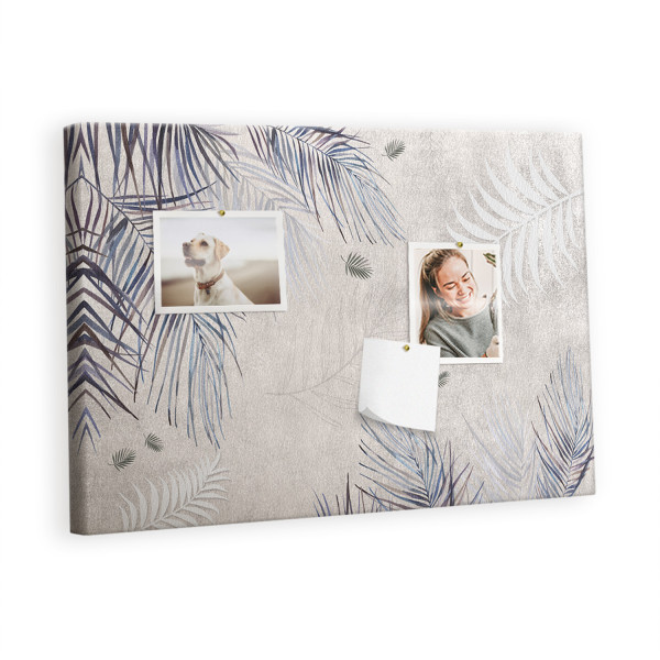 Tablica korkowa 60x40 cm do kuchni + pinezki Liść palmowy 396062