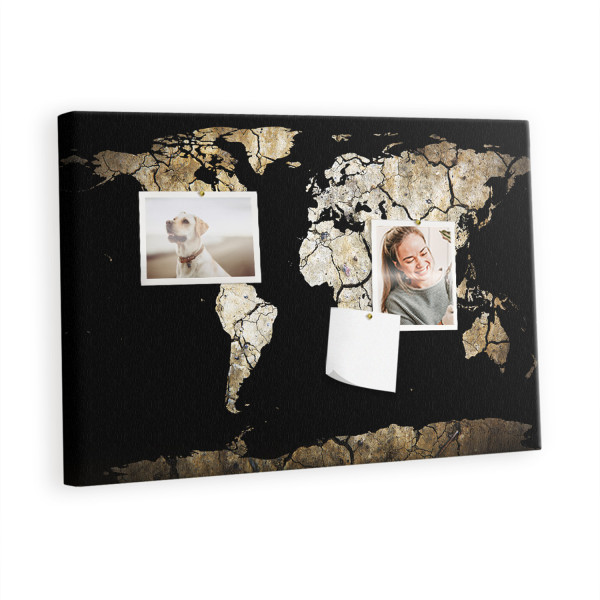 Tablica korkowa 60x40 cm do kuchni + pinezki Mapa 528787