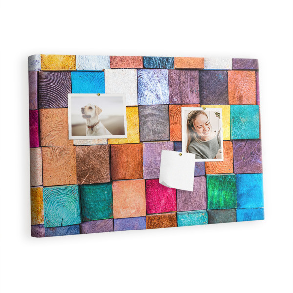 Tablica korkowa 60x40 cm do pokoju dziecka + pinezki 397647