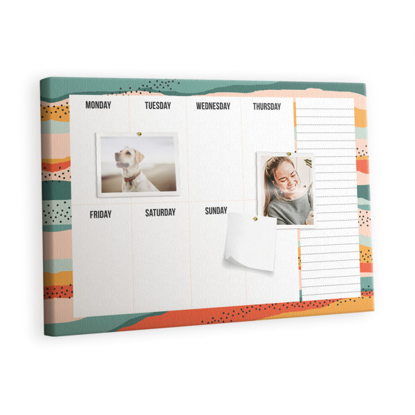 Tablica korkowa 60x40 cm do pracy + pinezki Organizer 383599