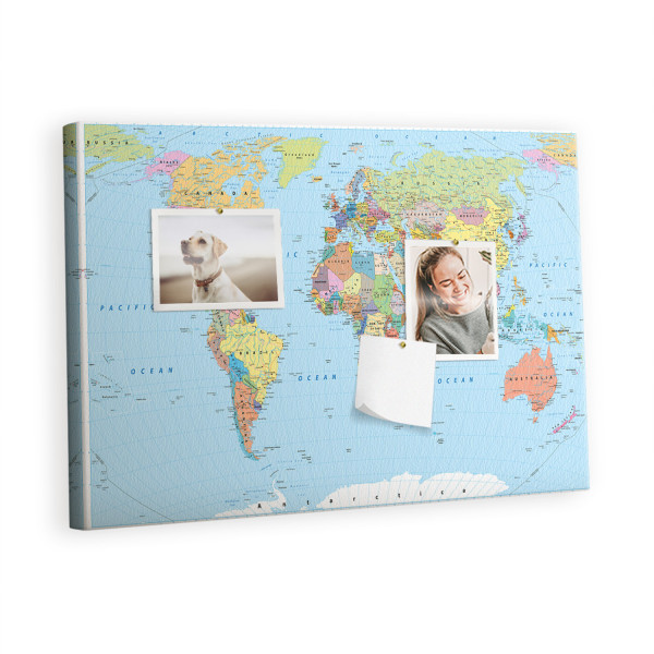 Tablica korkowa 60x40 cm do pracy + pinezki Organizer 384467