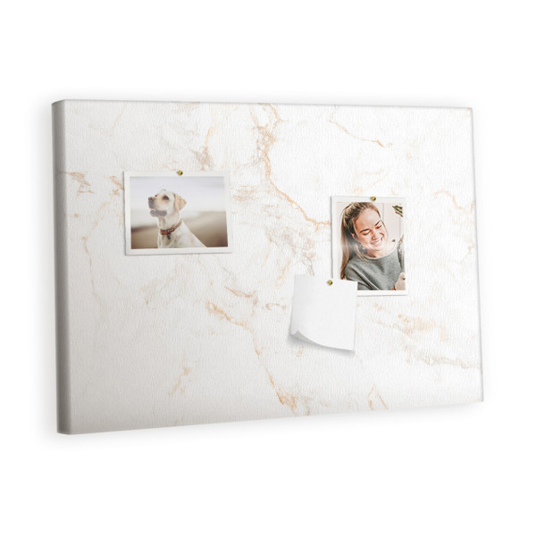 Tablica korkowa 60x40 cm do salonu + pinezki Marmur 397691
