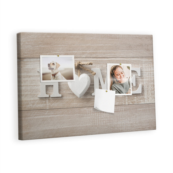 Tablica korkowa 60x40 cm do salonu + pinezki Napis dom 428822