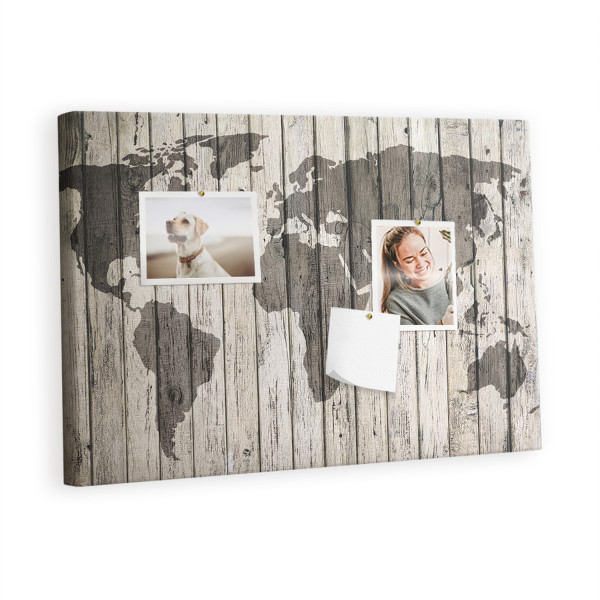 Tablica korkowa 60x40 cm do sypialni + pinezki Organizer 372813