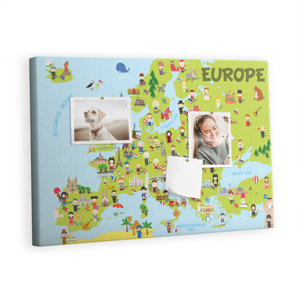 Tablica korkowa 60x40 cm do szkoły + pinezki Organizer 407603