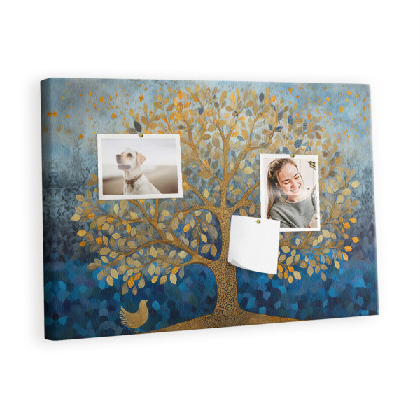 Tablica korkowa 60x40 cm organizer + pinezki Drzewo 384040