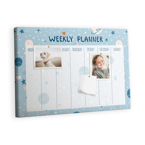 Tablica korkowa 60x40 cm organizer + pinezki Kosmos 383605