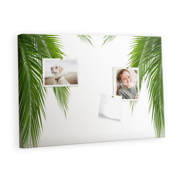 Tablica korkowa 60x40 cm organizer + pinezki Liście 350550