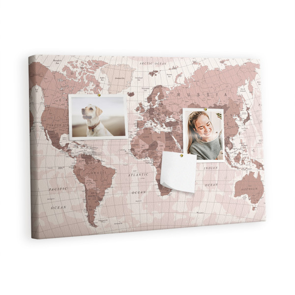 Tablica korkowa 60x40 cm organizer + pinezki Organizer 384471