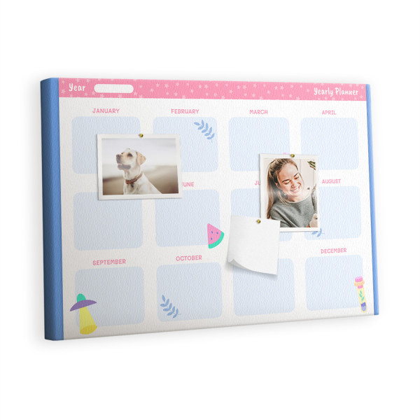 Tablica korkowa 60x40 cm organizer + pinezki Organizer 528471