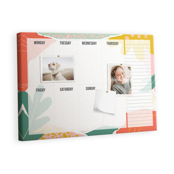 Tablica korkowa 60x40 cm organizer + pinezki Planer 383598