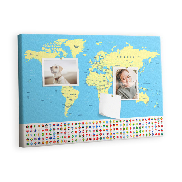 Tablica korkowa 60x40 cm organizer + pinezki Planer 426069