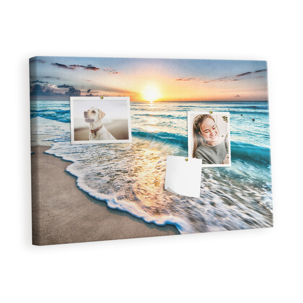 Tablica korkowa 60x40 cm organizer + pinezki Plaża 407539