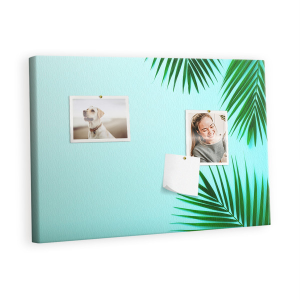Tablica korkowa 60x40 cm organizer + pinezki Ramka z palm 428734