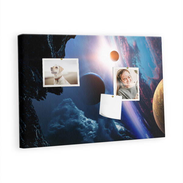 Tablica korkowa 60x40 cm planer + pinezki Organizer 407545