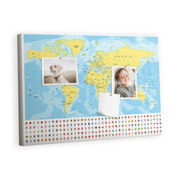 Tablica korkowa 60x40 cm planer + pinezki Organizer 407608