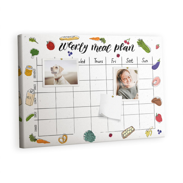 Tablica korkowa 60x40 cm planer + pinezki Organizer 407663