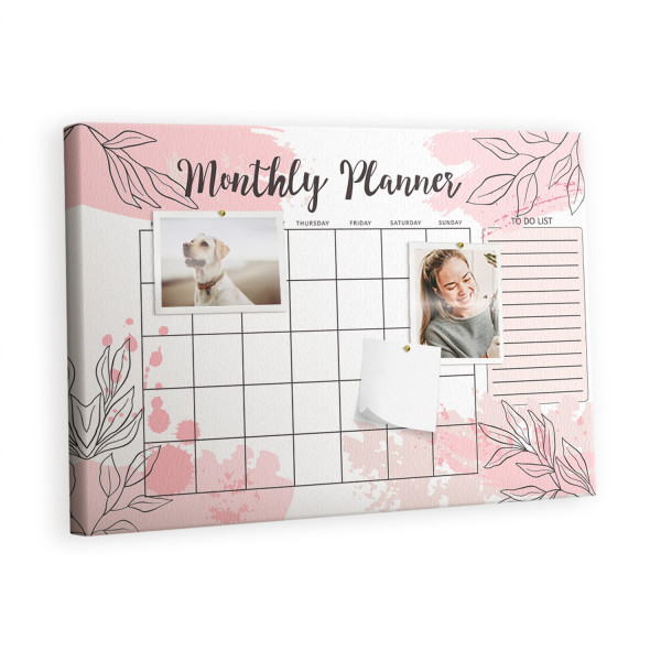 Tablica korkowa 60x40 cm planer + pinezki Organizer 528575