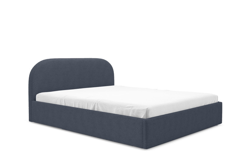 Tapicerowane łóżko LUNA granatowe AB14 200x200 354803