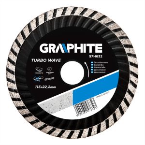 Tarcza diamentowa 115×22.2mm turbo GRAPHITE 57H632 158172 Tarcza diamentowa 115×22.2mm turbo GRAPHITE 57H632 158172