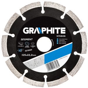 Tarcza diamentowa 125×22.2mm GRAPHITE 57H606 158229 Tarcza diamentowa 125×22.2mm GRAPHITE 57H606 158229